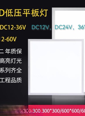 新品 LED面板灯车船用平板灯直流12v24v36v48v300300 600*600