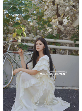 LISEYEN2024年新款夏秋设计师原创设计制款泰系连衣裙女