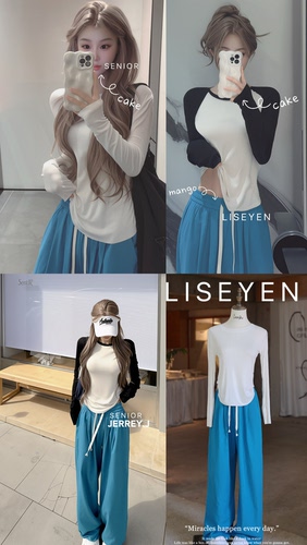 LISEYEN设计师款 雀蓝棉麻松紧腰透气休闲裤女夏季宽松垂坠感裤子
