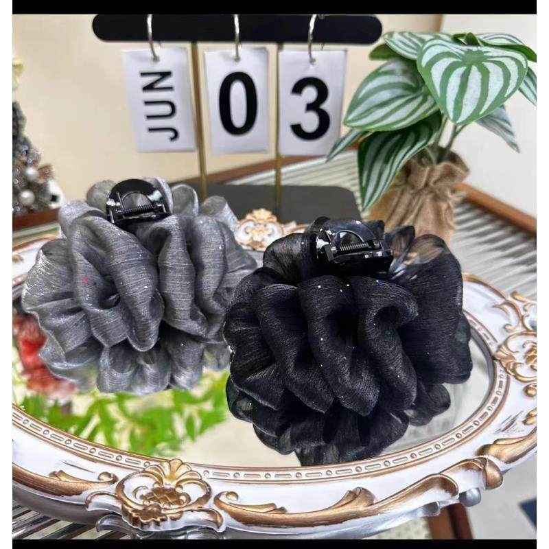 诗泊雅 新款2025泡泡纱云朵洒金欧根纱高级感盘发鲨,饰品/流行首饰/时尚饰品新,民族风发饰,淘宝优惠券,粉丝福利购,淘宝优惠卷