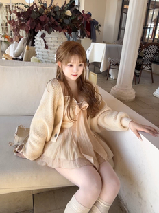 秋冬季 蕾丝裙子连衣裙套装 甜美 甜梦物语 茄茄西米原创