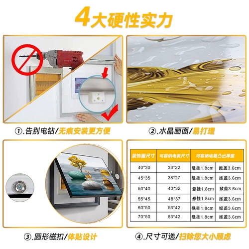 Мощный счетчик коробка декоративная живопись освободить современную минималистскую распределительную коробку