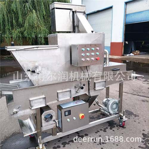 重组鸡排上糠机 鱼肉饼上浆裹糠机 连续式成型裹涂 小本门店创业