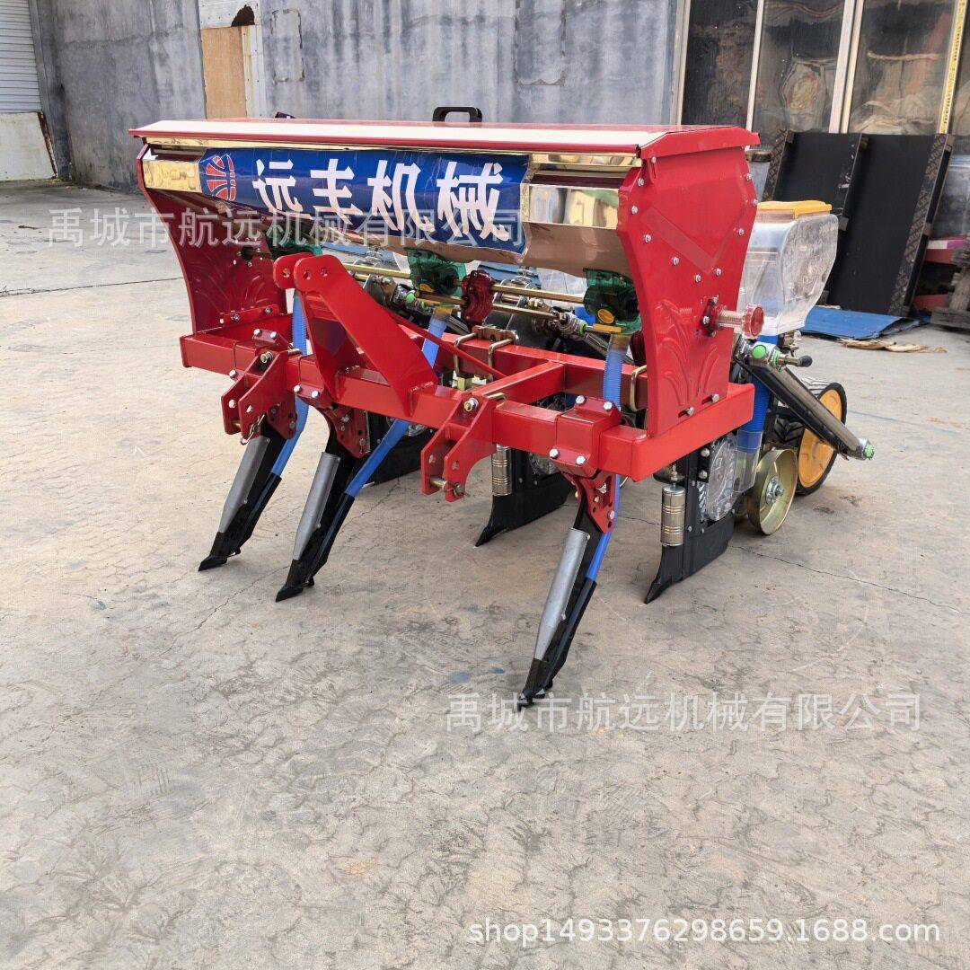 加重型3行4行5行的玉米免耕播种机 悬浮式带镇压轮的玉米施种植
