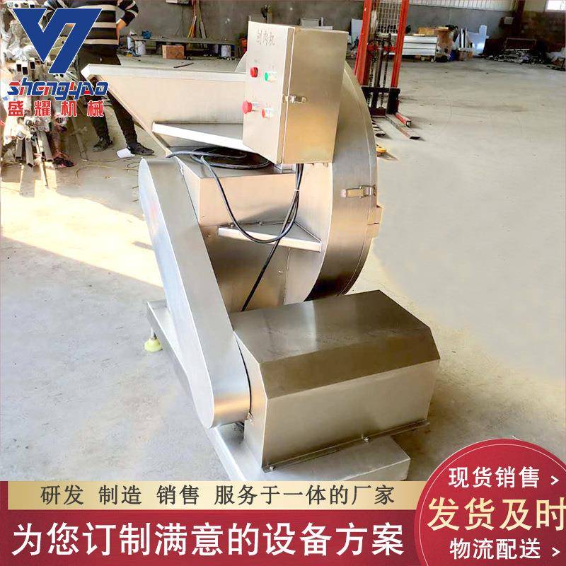 厂家推荐冻肉刨肉机 电动鱼肉刨片机 商用冻肉盘刨片破碎设备