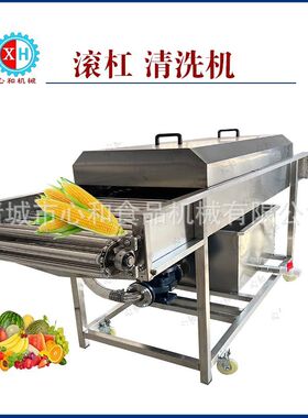 水果蔬菜清洗设备 大型商用连续辣椒清洗机 气泡请清洗机