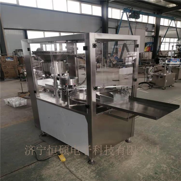 单机连续封口设备HSZ-8型单刀多头压盖机性能稳定封口美观