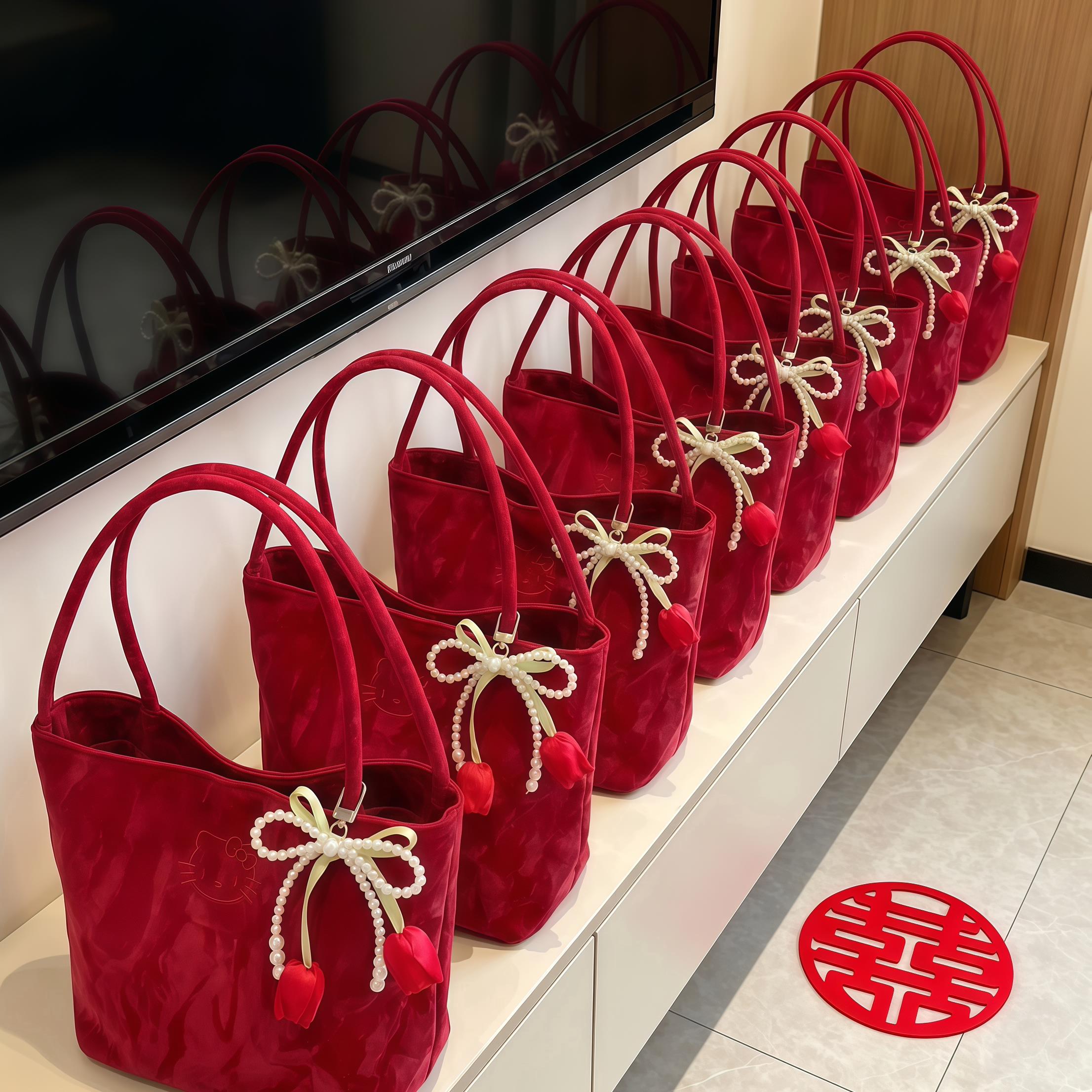 【备婚好物】结婚伴手礼袋高颜值实用手提包小众喜庆礼物包装袋