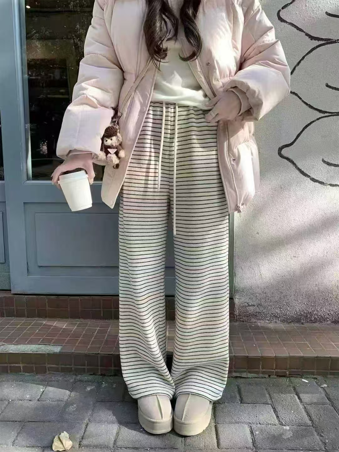 伴云banyun2025新款秋冬韩版宽松显瘦百搭休闲毛呢外套女