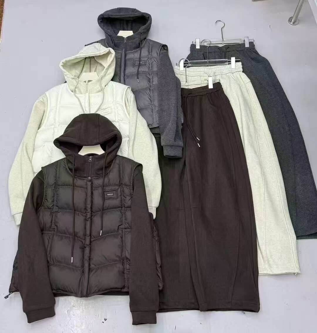 banyun新款韩版正品小个子百搭显瘦套装马甲+卫衣+卫裤(3件套)