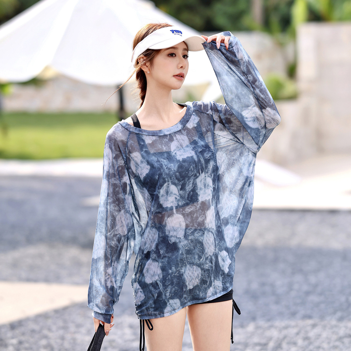 泳衣女2026新款爆款高级感平角短裤显瘦遮肚三件套微胖女孩泡温泉