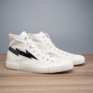 L.S 板鞋 国潮新款 轻便舒适休闲运动鞋 探五 中帮百搭帆布鞋 3.11