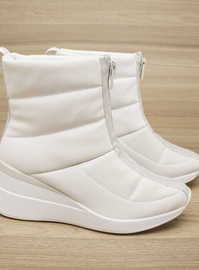 10.27 D.K 欧美女士无绒棉鞋坡跟拉链运动鞋保暖秋冬 探四