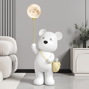 北极熊大型落地摆件客厅电视柜沙发旁边现代简约装 饰品可爱暴力熊