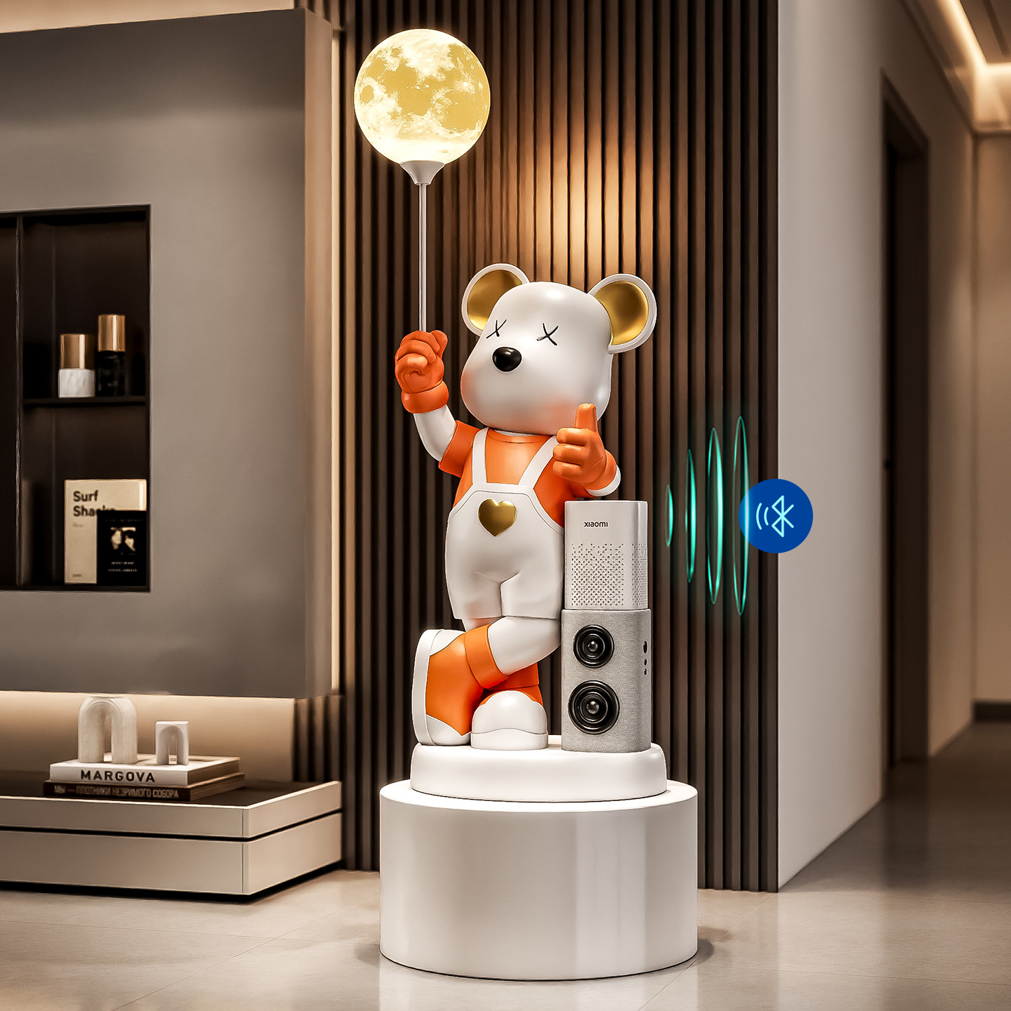 暴力熊落地摆件客厅轻奢高档