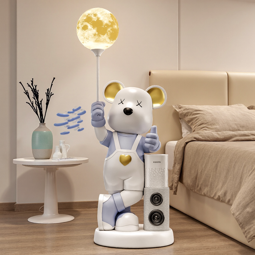 小爱音箱卡通暴力熊玩偶摆件