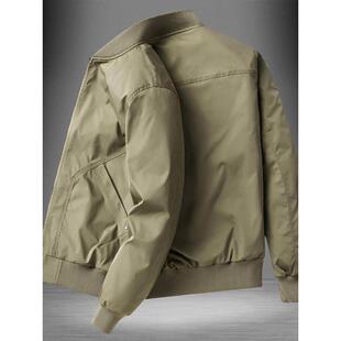 飞行员夹克男2025春秋季休闲薄款工装外套宽松大码防风软壳棒球服