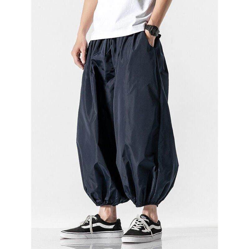 コーデュロイの潮牌日系灯笼裤男宽松大码哈伦裤百搭休闲九分裤子,男装,中老年下装,淘宝优惠券,粉丝福利购,淘宝优惠卷