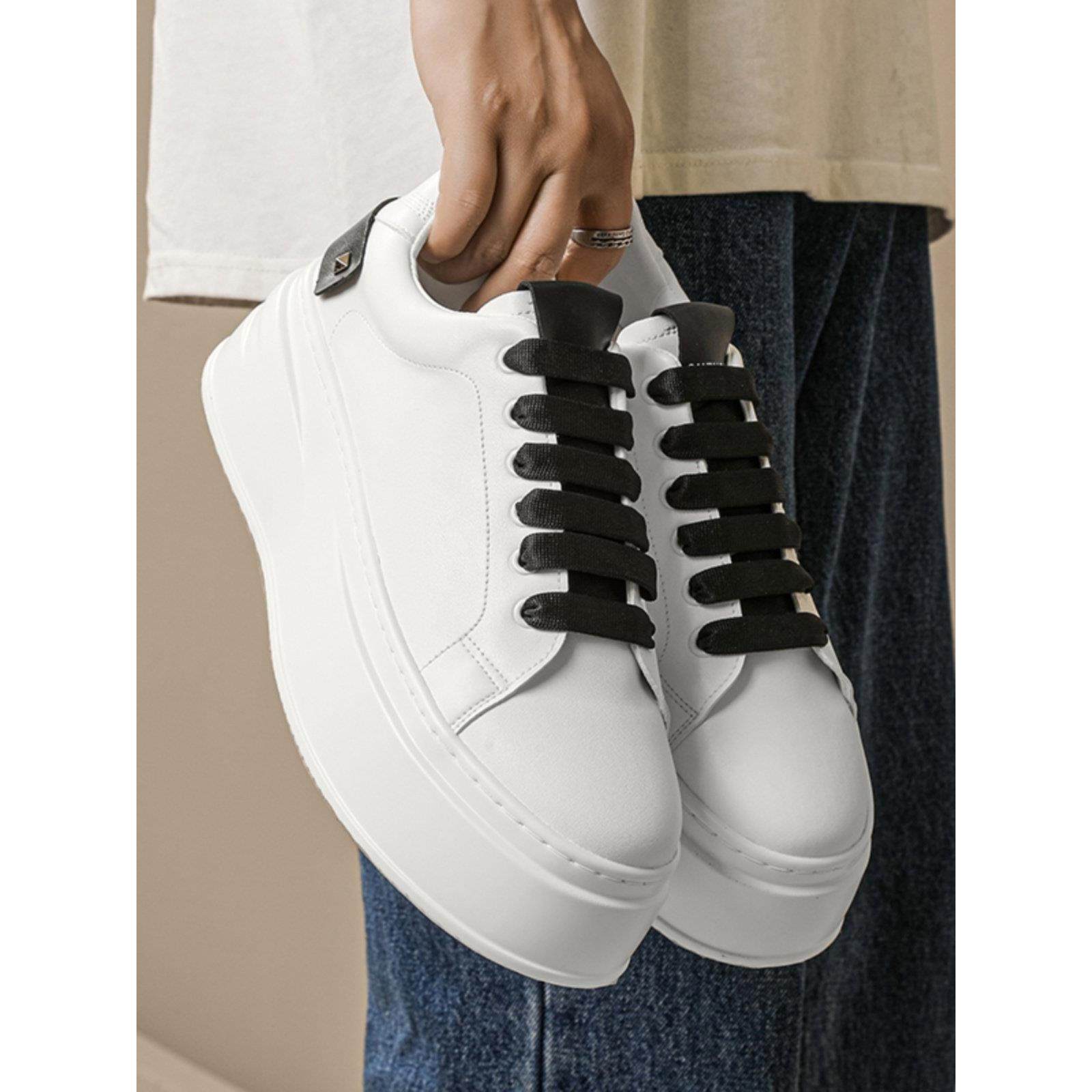 香港男式厚底白鞋2025春夏新款厚底男鞋休闲运动鞋内增高鞋,流行男鞋,休闲板鞋,淘宝优惠券,粉丝福利购,淘宝优惠卷