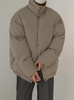 【美式潮流】Ander Jurnal冬季立领棉衣外套男加厚领带夹宽松插袖