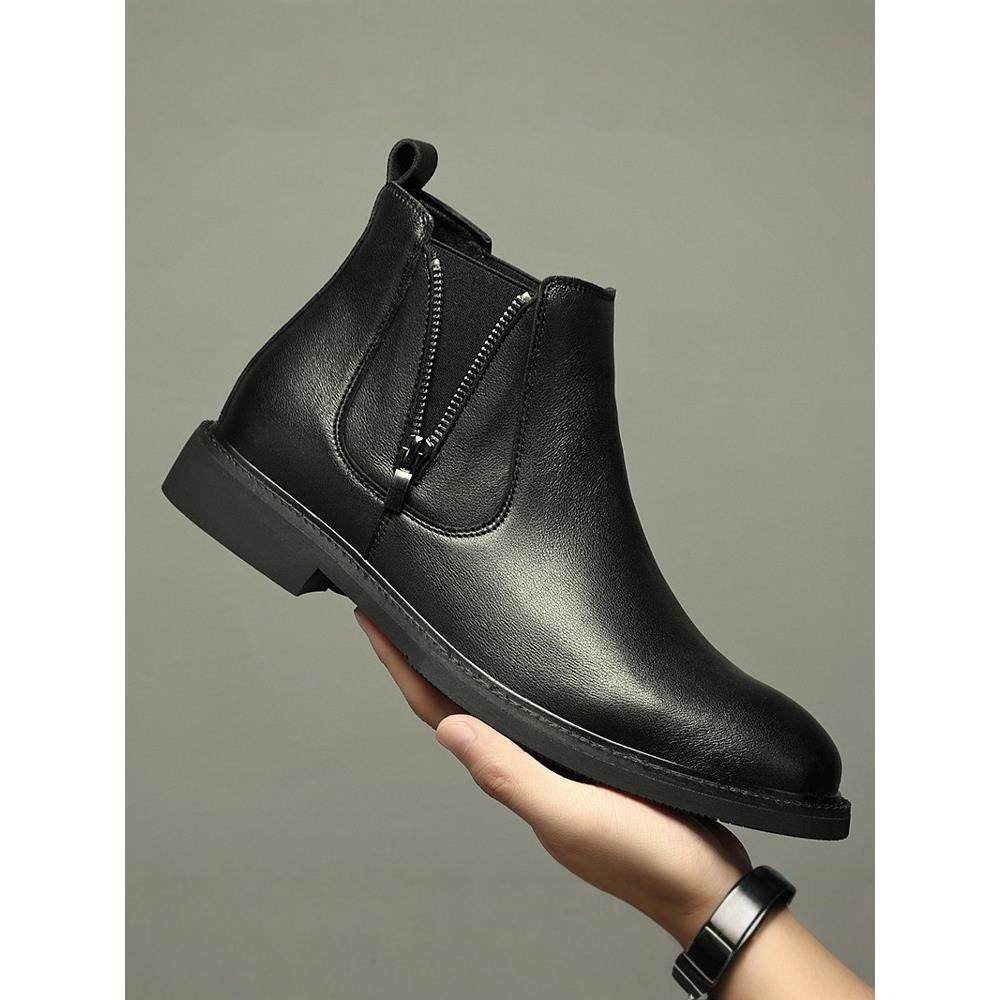 欧洲站男鞋马丁靴男款高帮秋冬2025新款英伦风加绒短靴切尔西靴子