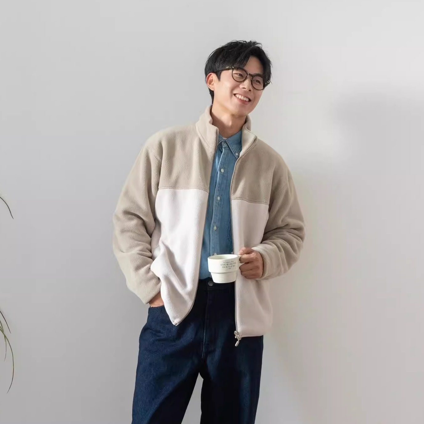 日单经典百搭男女情侣秋冬加厚防风保暖日系立领休闲夹克外套,男装,夹克,淘宝优惠券,粉丝福利购,淘宝优惠卷