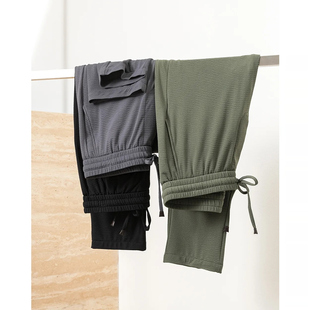 休闲运动裤 清凉裸感王 泡泡纱冰丝冷感长裤 男士 男 夏季