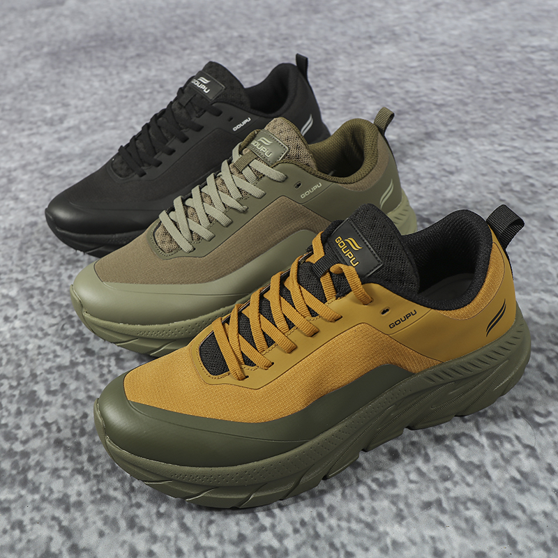 跑步鞋男秋冬季越野跑鞋
