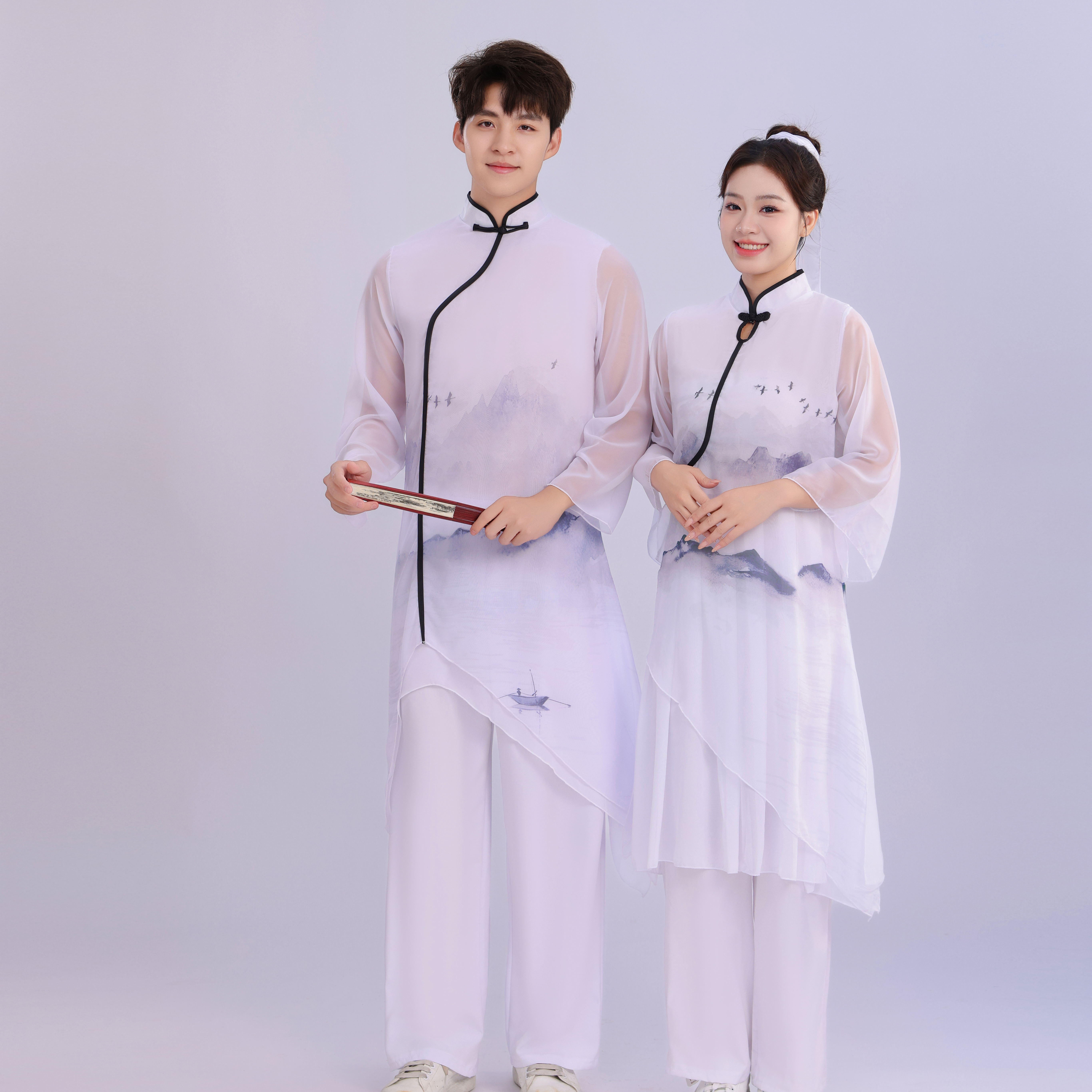 中国风新款古典舞武术演出服男
