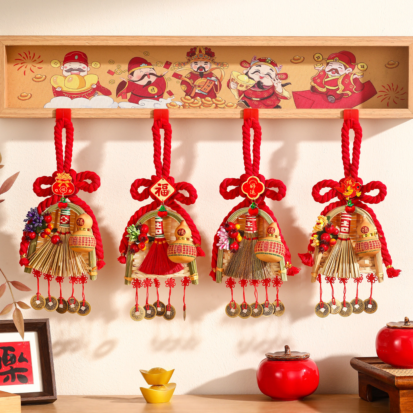 2026马年新年装饰挂饰葫芦福字