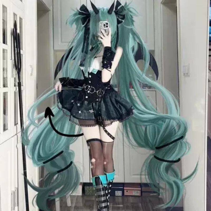 现货ICOS初音cos未来 小恶魔小浣熊 束身衣MIKU拉斯卡尔cosplay女