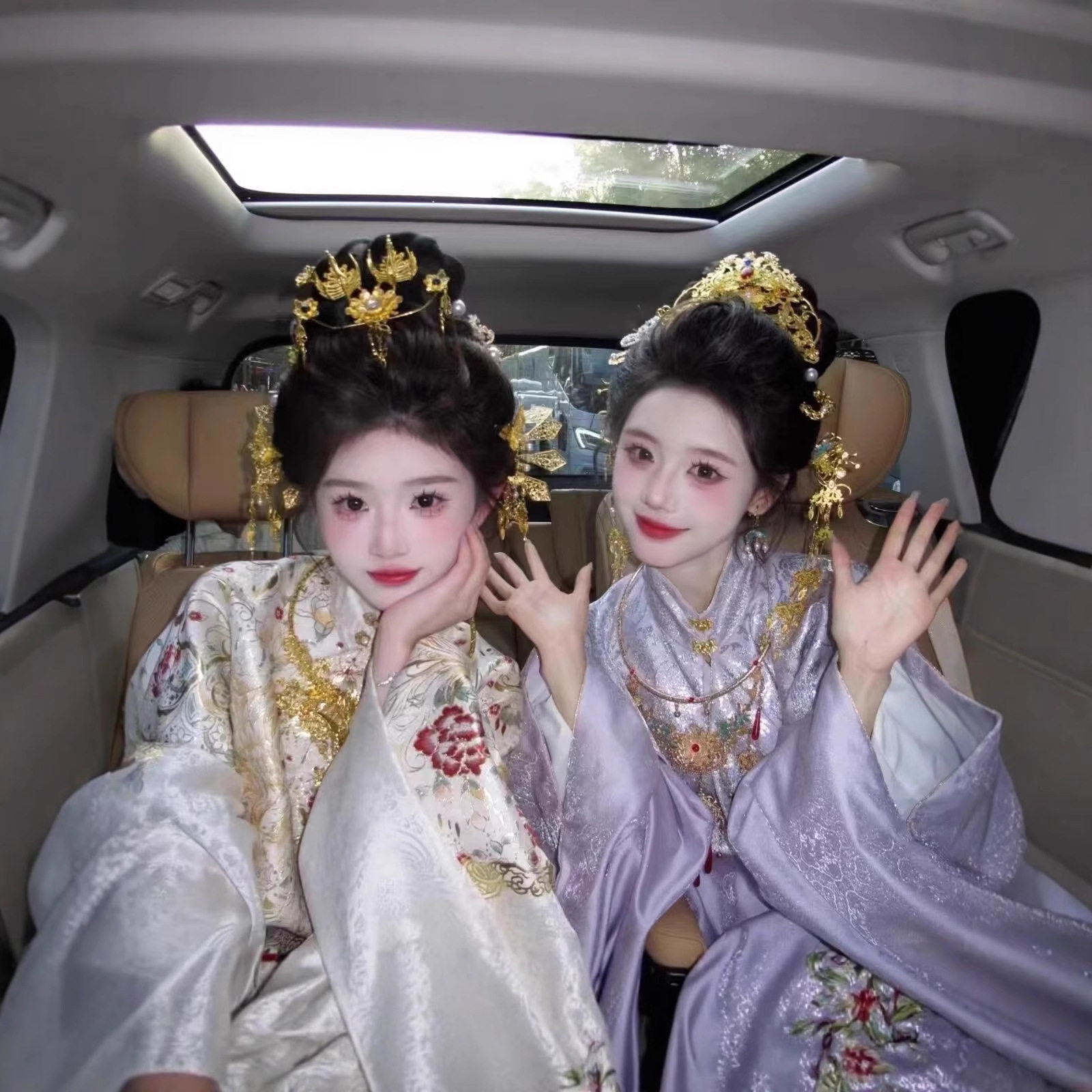 大明贵女明制织金重工妆花圆领汉服马面裙仙气对襟四季款