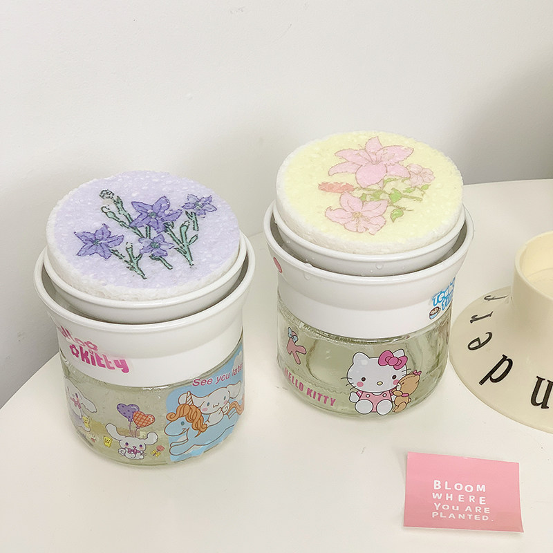 Kitty猫玻璃罐按压式出液洗洁精皂液器厨房用品清洁皂液瓶按压器