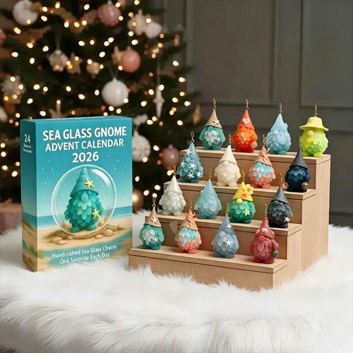 2026跨境圣诞侏儒圣诞倒数日历盒Beaded Mini Christmas Tree Kit