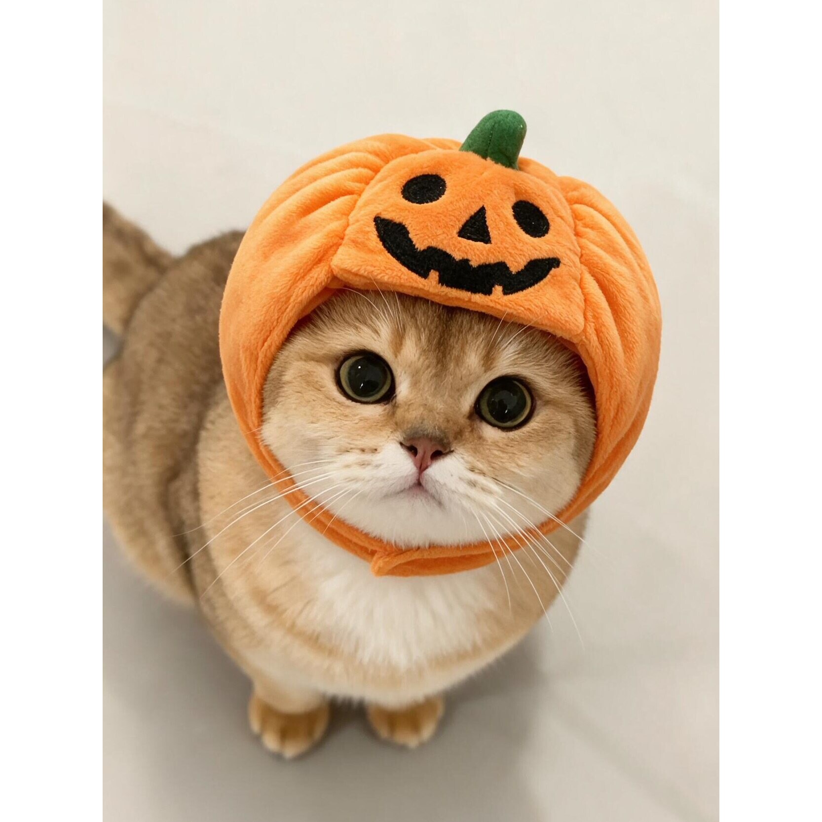 猫咪帽子宠物头套万圣节南瓜头饰cos拍照道具氛围感变身装扮搞怪