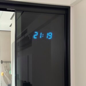 led数字时钟柜门电子钟表客厅厨房挂墙3D时钟显示创意挂表装饰品