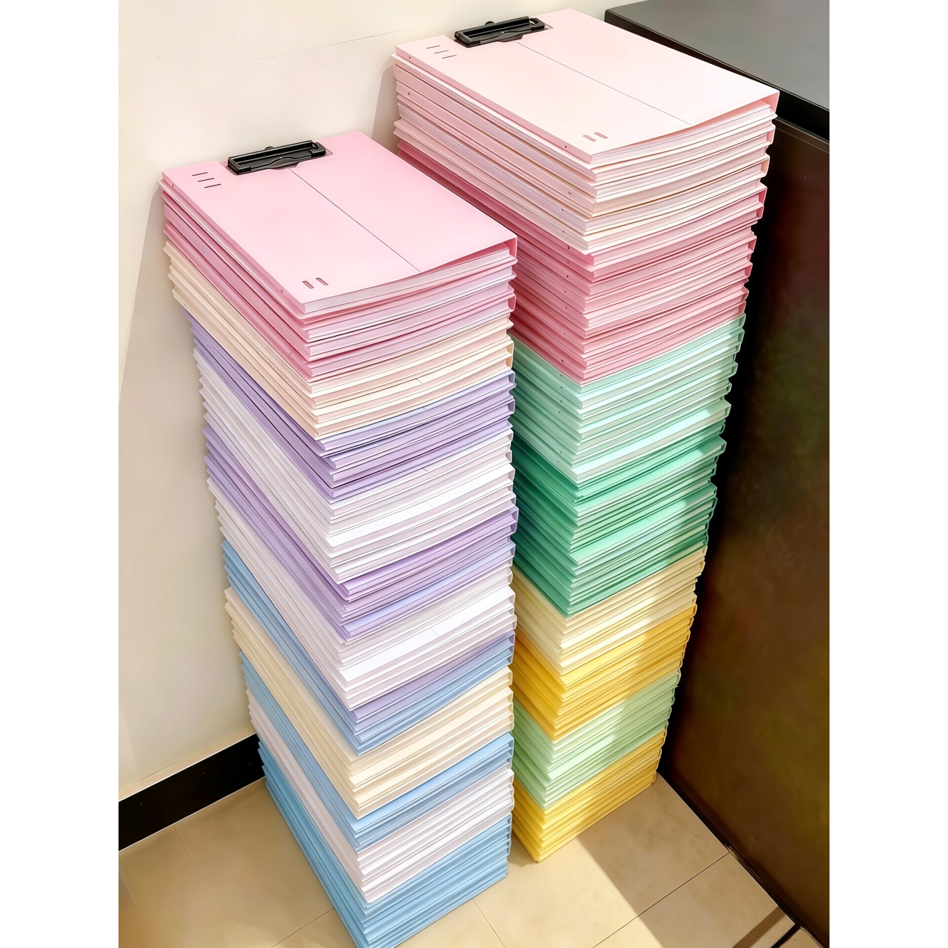 立式文件夹a4资料夹大容量会议夹板写字板垫板试卷收纳夹档案夹