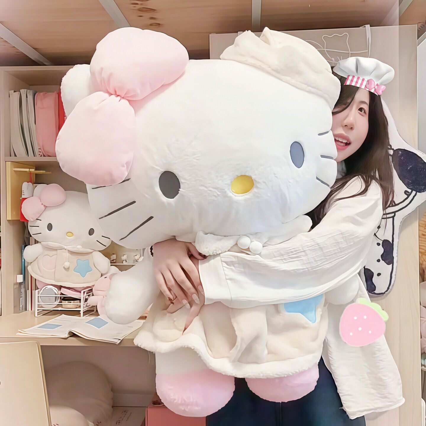 睡衣kitty毛绒玩偶可爱卡通大公仔睡觉娃娃女生日礼物情人节礼物
