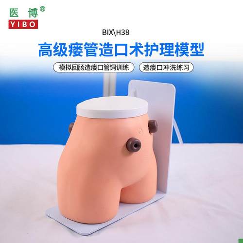 医博BIX-H38高级瘘管造口术护理模型结肠回肠造瘘造口护理冲.洗教