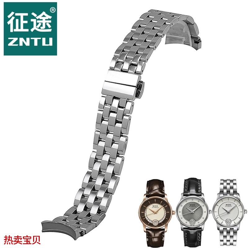 适用原装征途美度贝伦赛丽女M007钢表带手蝴蝶扣表链M007207A18mm