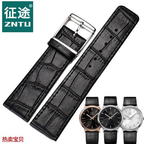 适用原装CK手表K3W216C1/K3W211C1系列真皮表带男表女表22mm表链