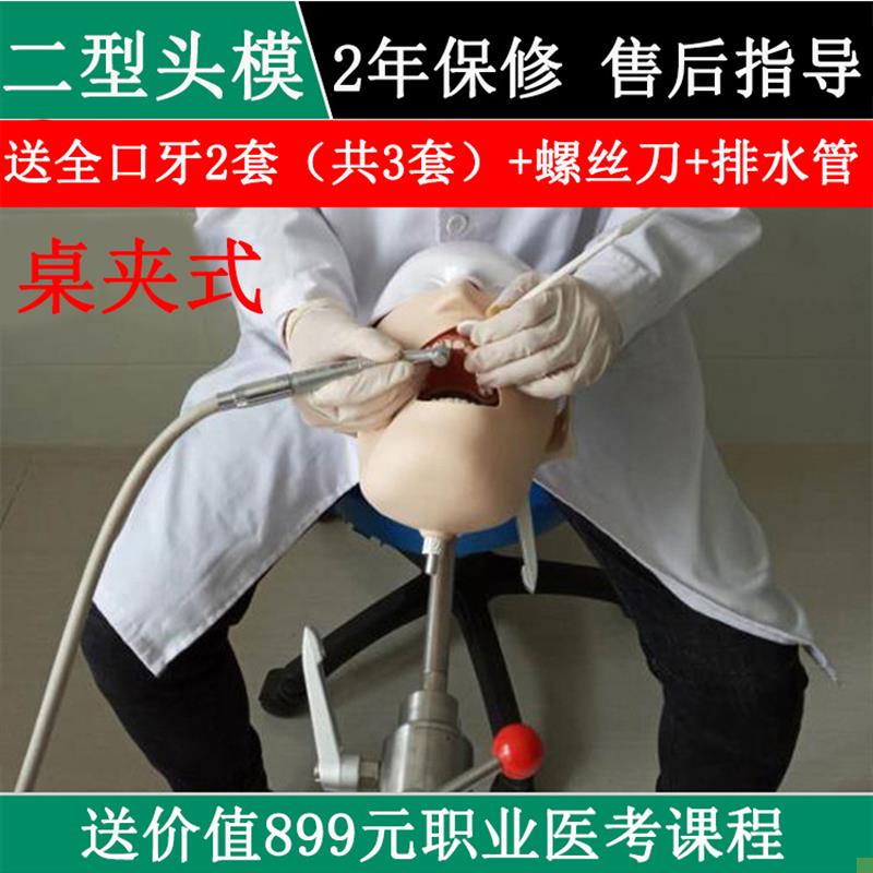 牙科材料口腔器械工具软牙龈w备牙根管种植练习模型离体牙二型头