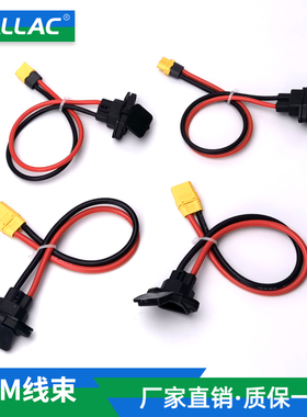 OEM线束定制 安德森叉车充电插头XT90转品字头连接器XT60电瓶线束