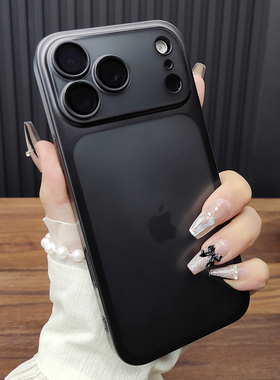 适用苹果17ProMax手机壳iPhone16玻璃镜头膜15Plus肤感磨砂14超薄硬壳13防摔哑光电镀12个性保护套D13
