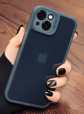 适用苹果13手机壳iphone12PROMAX镜头全包11防摔XSMAX硅胶XR远峰蓝13