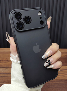 适用苹果17磨砂防摔全包15手机壳16PROMAX硅胶12简约iphone14PROMAX高级13简约11/XSMAX磨砂XR/78P/mini/SE