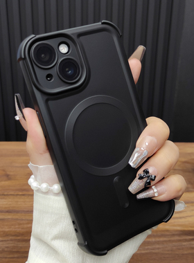 适用苹果17新款16手机壳iPhone15自带镜膜14Plus四角气囊13磁吸12防摔11硅胶XSMAX新款XR简约78Plus保护套D49