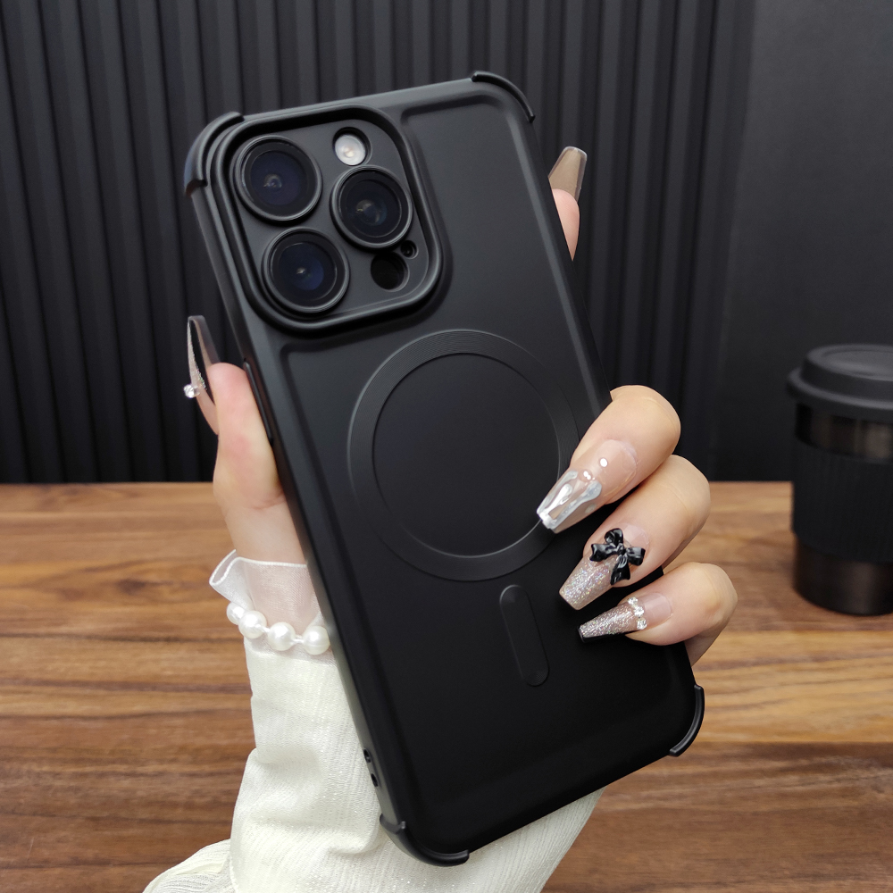 苹果16磁吸气囊防摔手机壳
