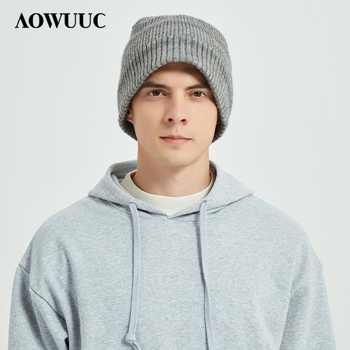 aowuuc帽子男秋冬保暖休闲百搭