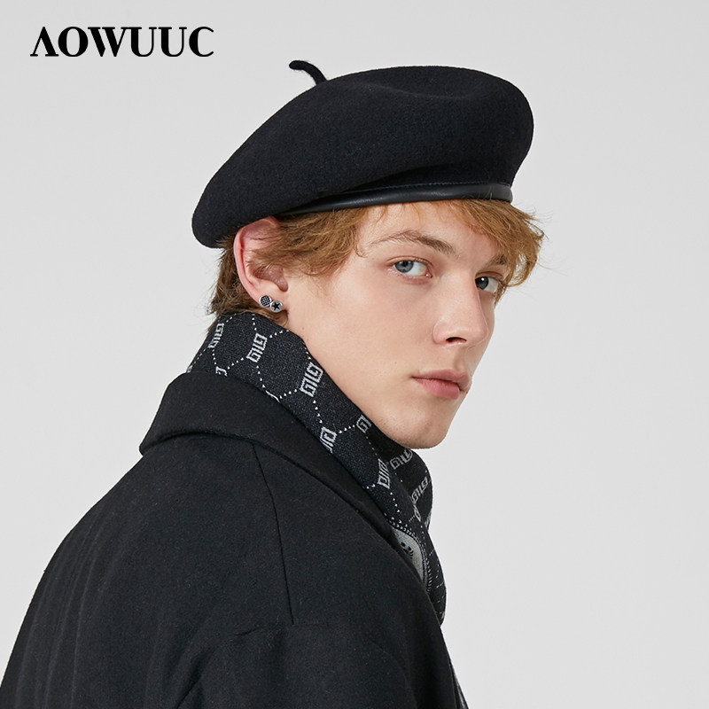 贝雷帽男100%纯羊毛复古英伦秋冬韩版百搭日系复古潮人画家蓓蕾帽,服饰配件/皮带/帽子/围巾,帽子,淘宝优惠券,粉丝福利购,淘宝优惠卷